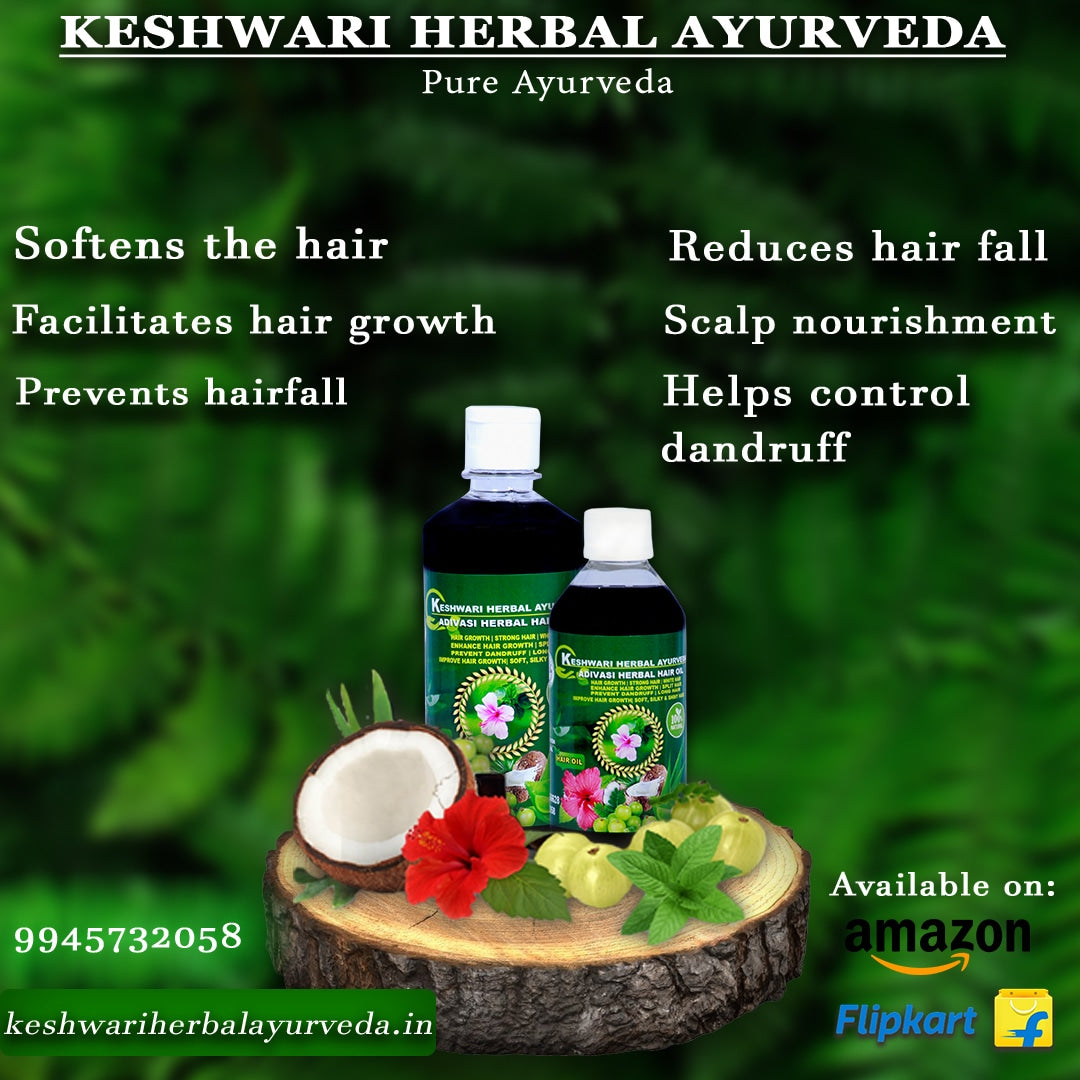 Keshwari Hakki Pikki Adivasi Herbal Hair OIl